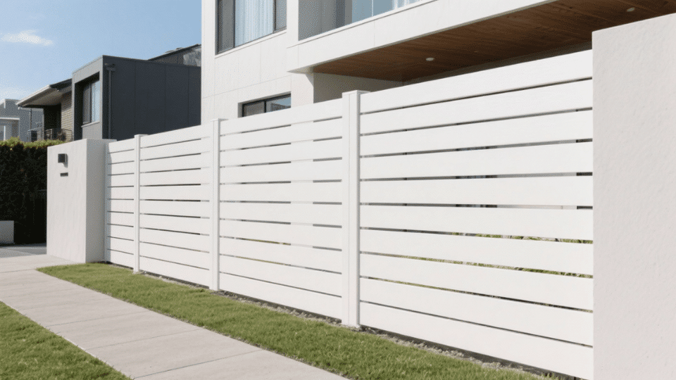 Horizontal Slat fence