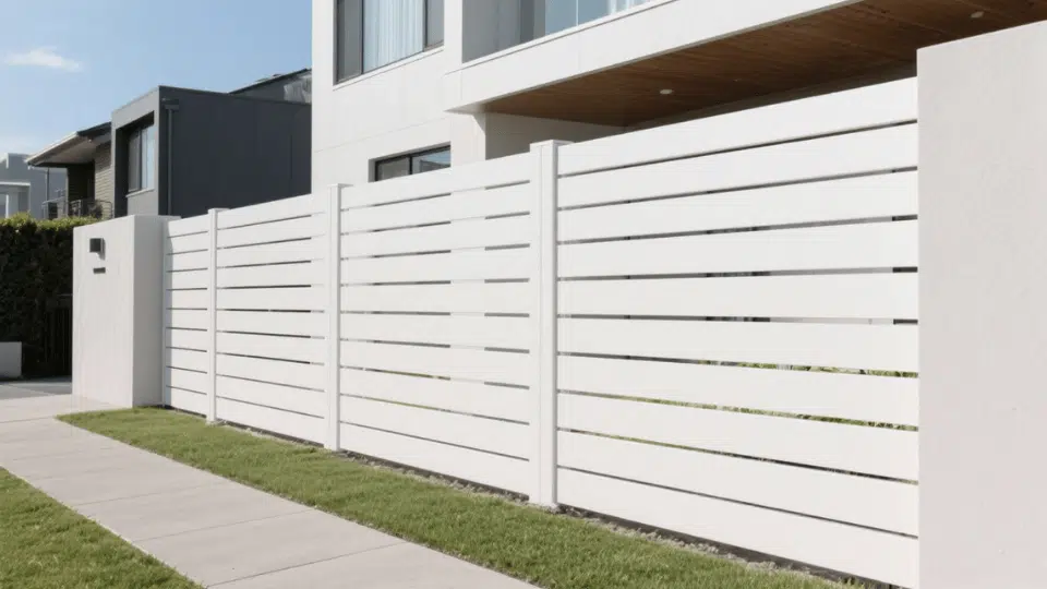 Horizontal Slat fence