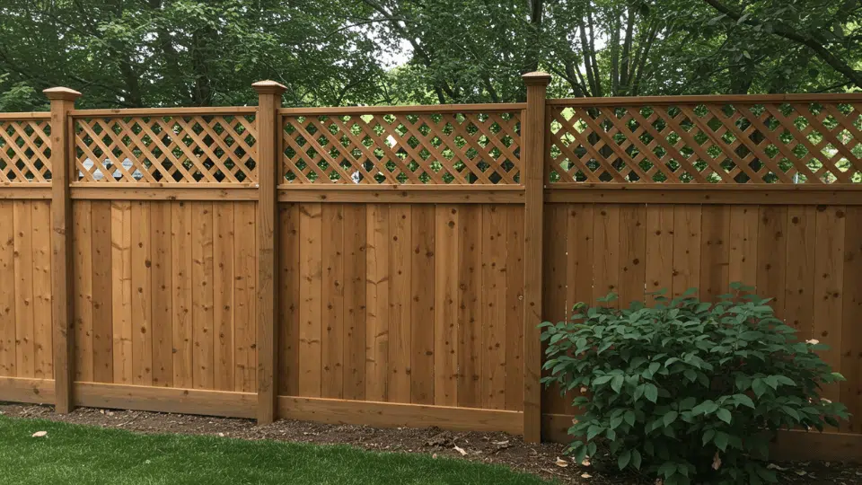 Lattice Top fence