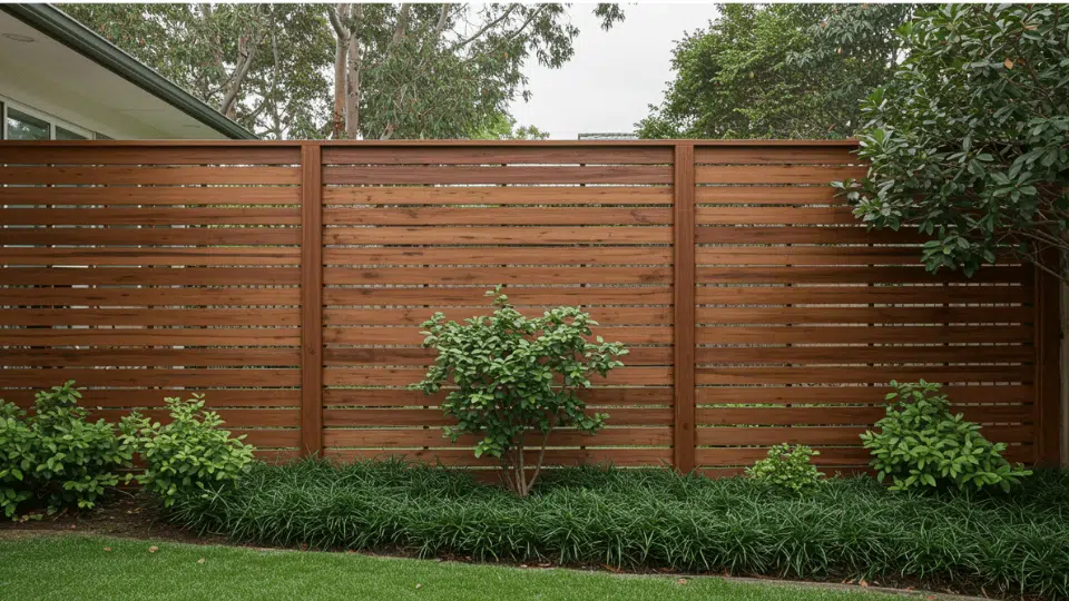 Louvered fence