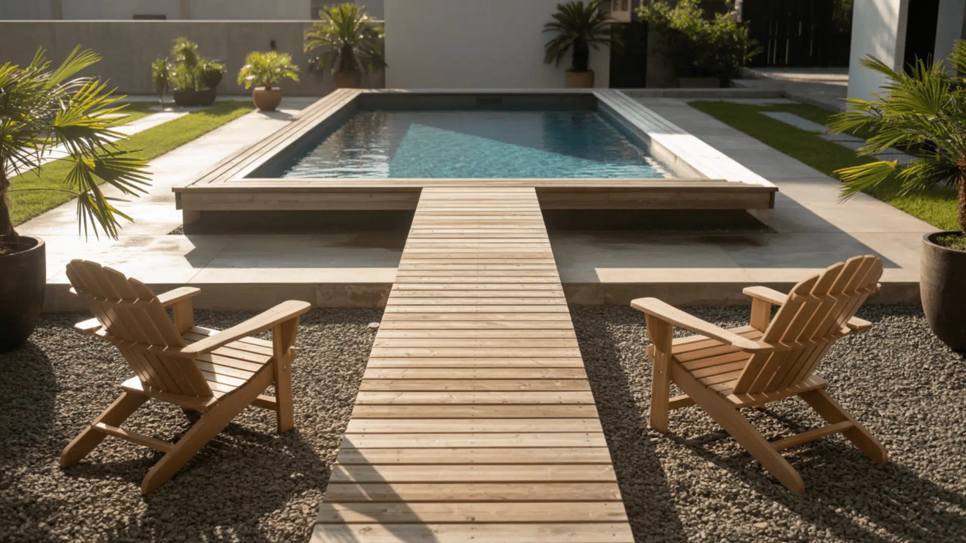 above ground pool with deck