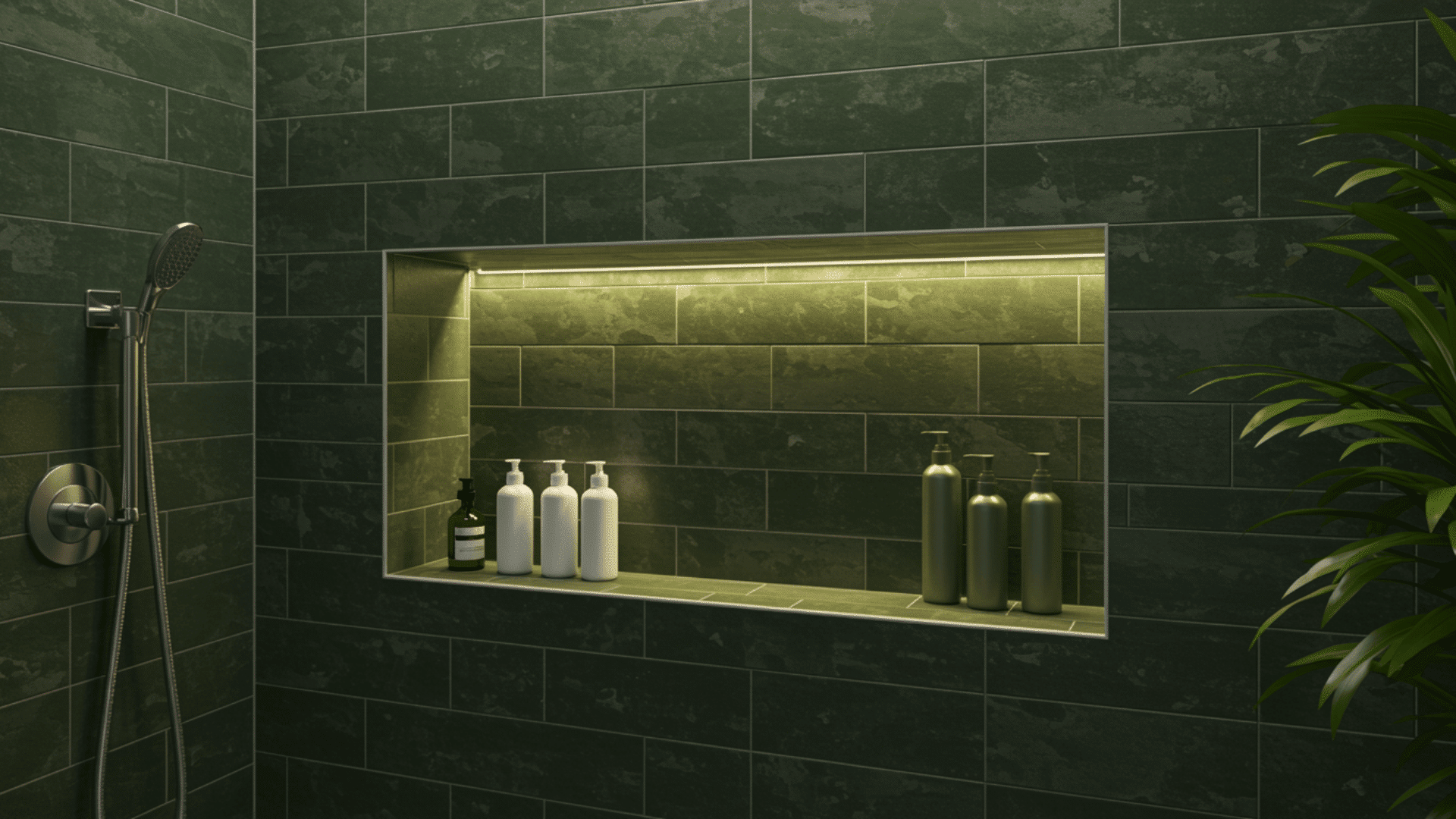 built in green niche