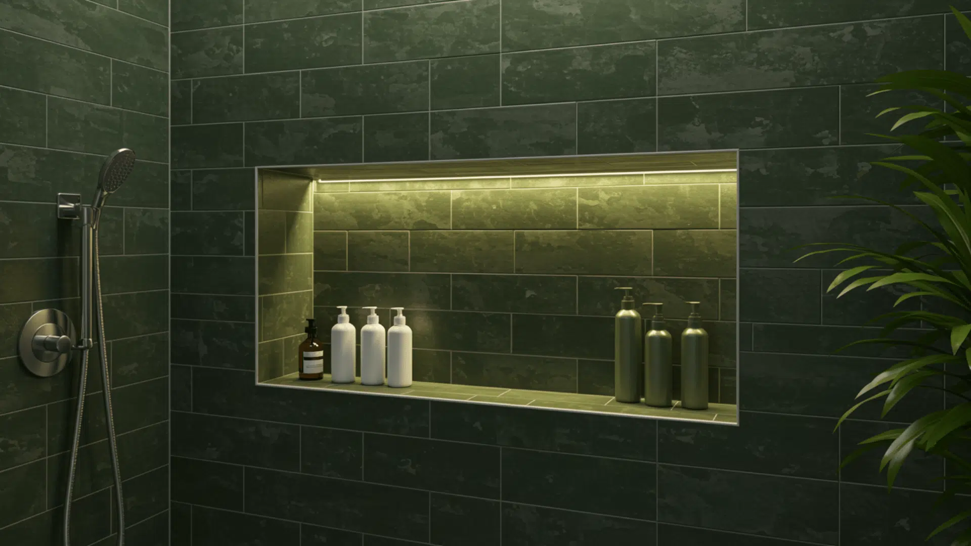 built in green niche