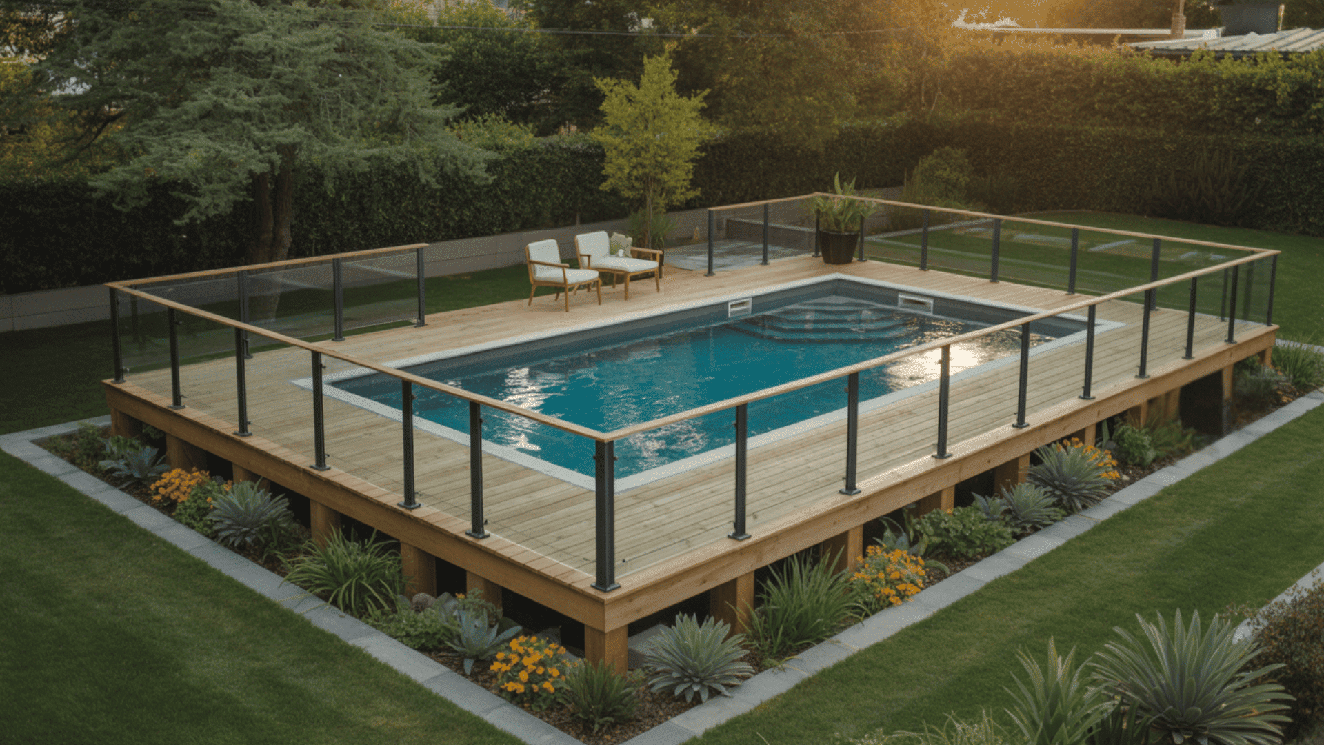 glass panel guardrail