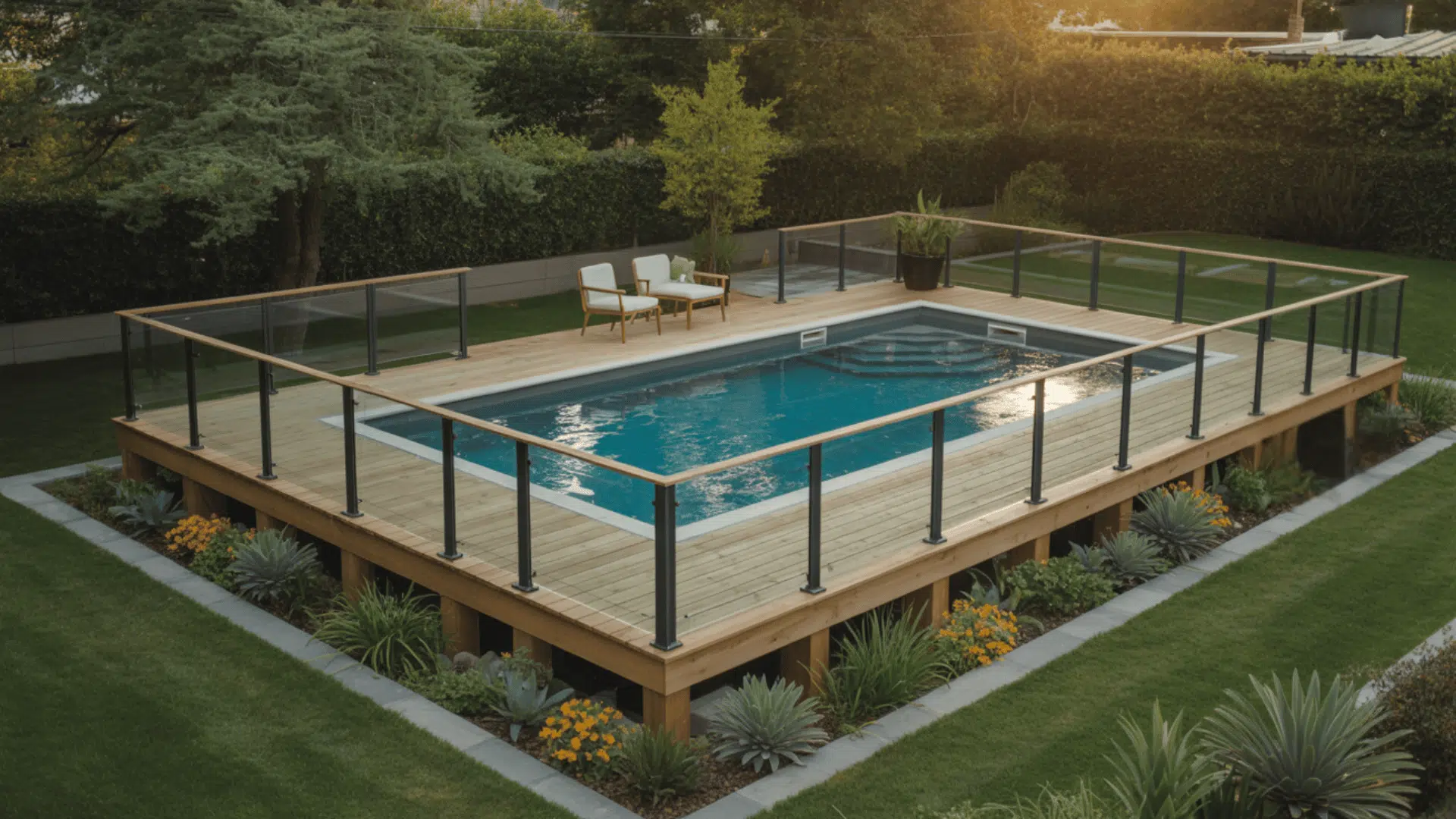 glass panel guardrail