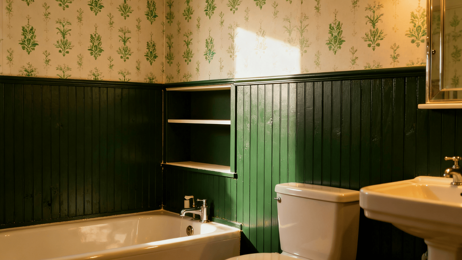 _half wall green treatment