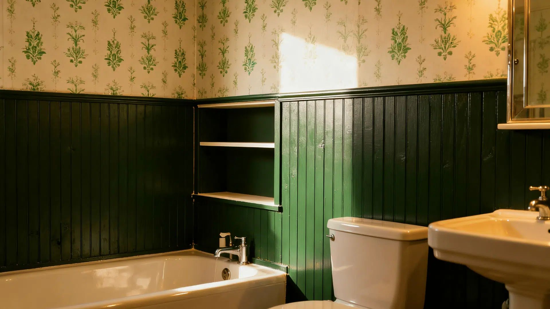 _half wall green treatment