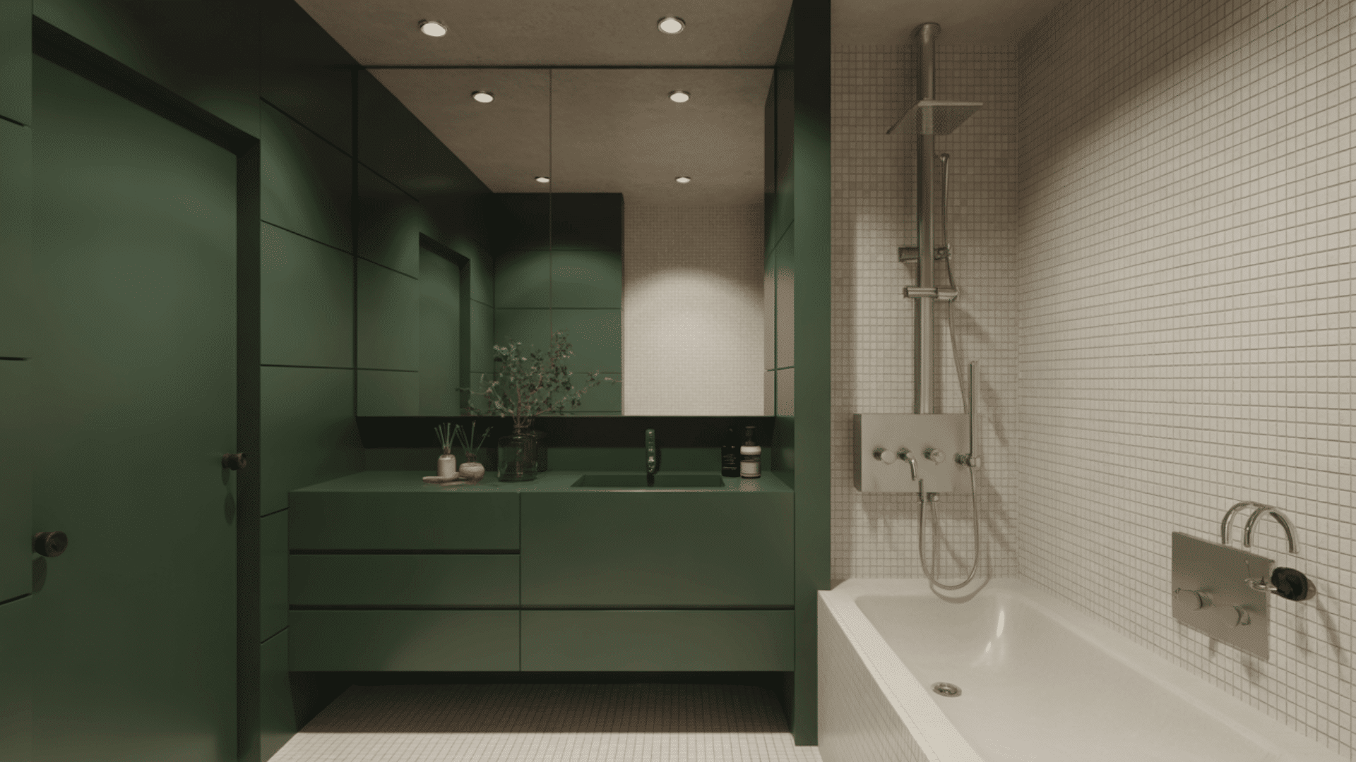 minimalist modern green