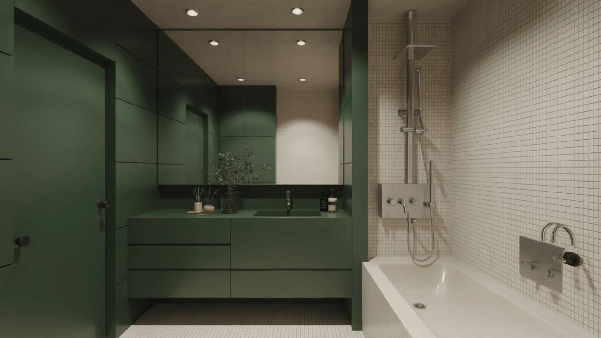 minimalist modern green
