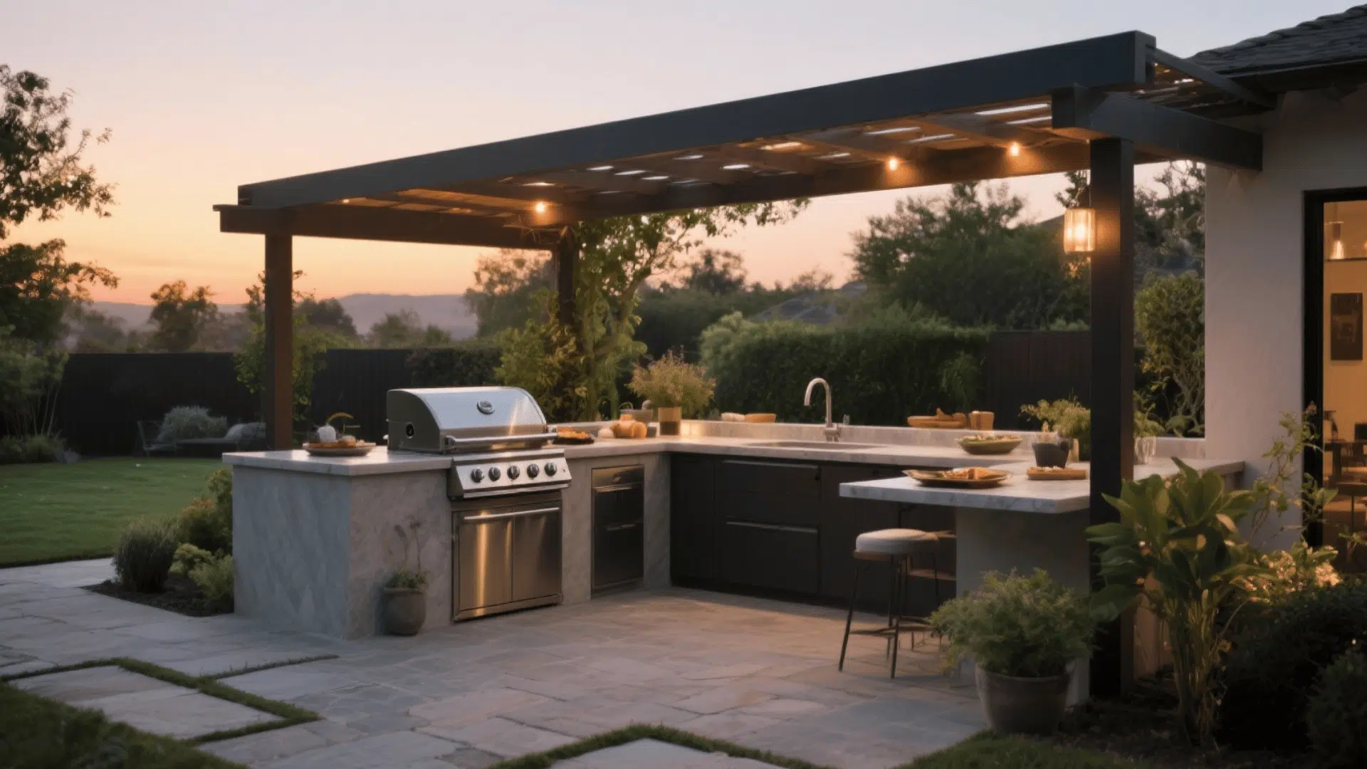 outdoor kitchen plans
