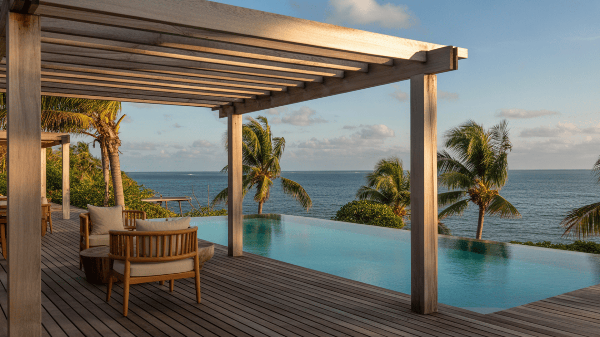 pergola topped shade bay